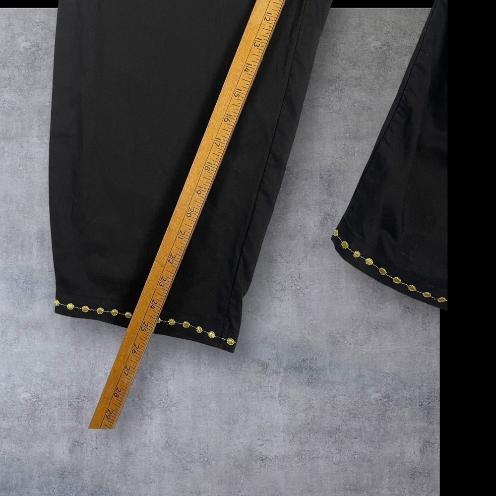 Gudrun Sjoden Trouser Elsa Pants Womens S Black Organic Cotton Elastic Waist - Picture 7 of 10